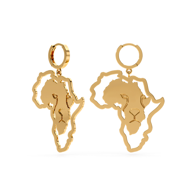 Claudeen Savannah Lion Earrings